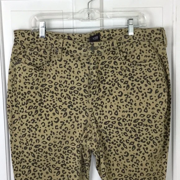 NYDJ Skinny High Rise Jeans Cheetah Denim - Picture 4 of 10
